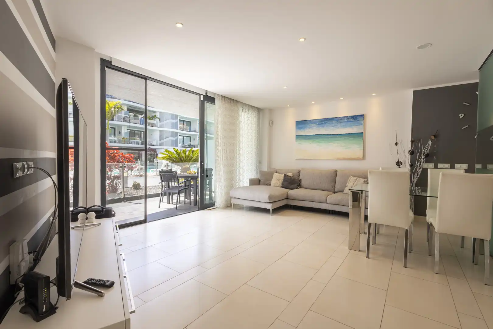 Sala de estar de Apartamento en venta en Arona con Aire acondicionado, Jardín privado y Terraza
