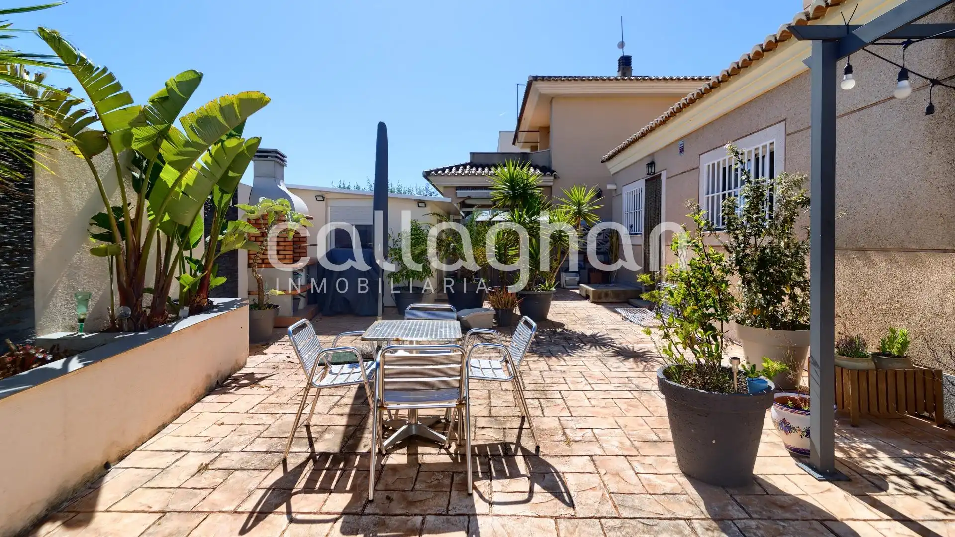 Terrassa de Casa o xalet en venda en Polinyà de Xúquer amb Aire condicionat, Jardí privat i Terrassa