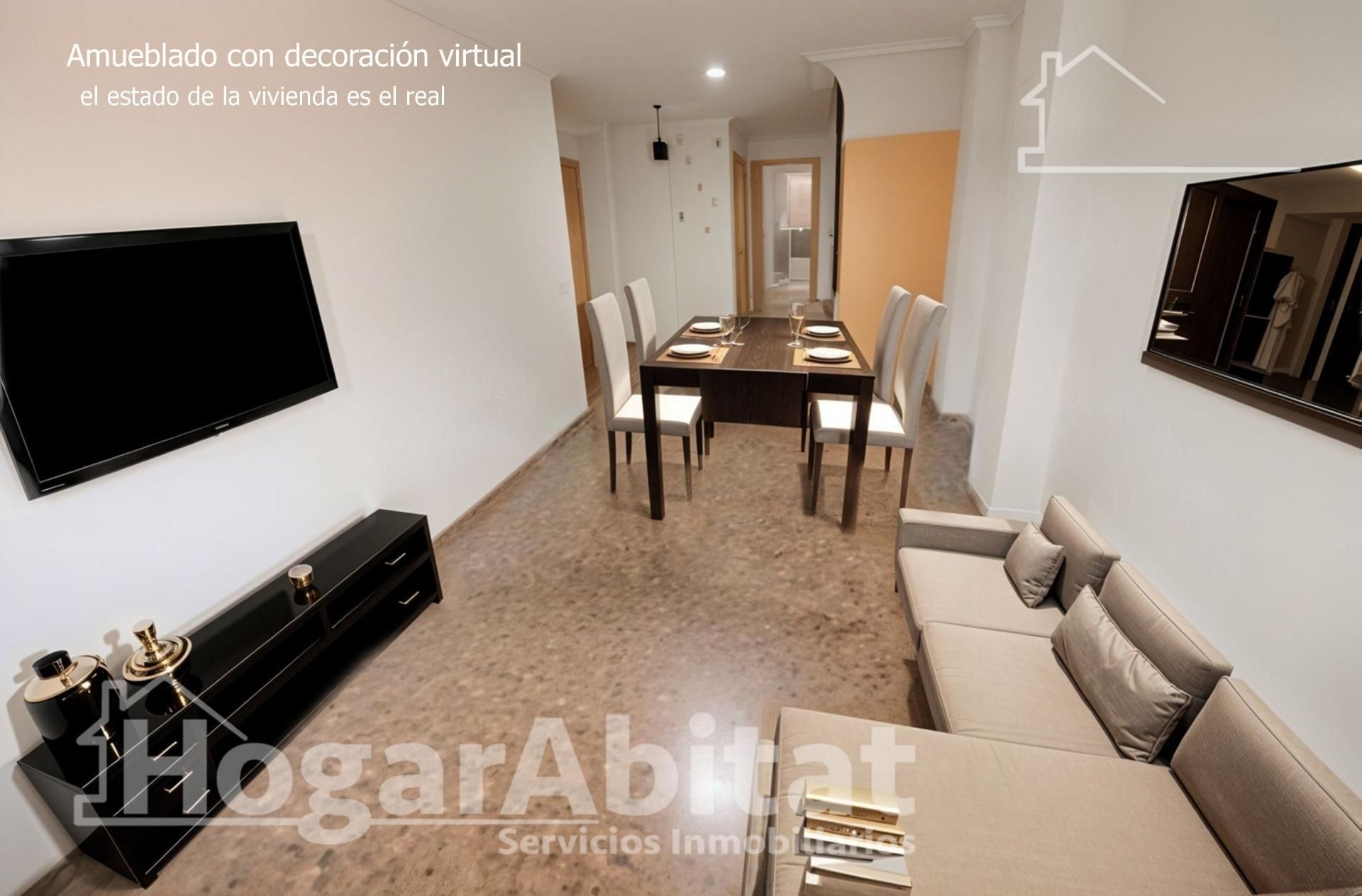 Wohnzimmer von Wohnung zum verkauf in Puçol mit Balkon