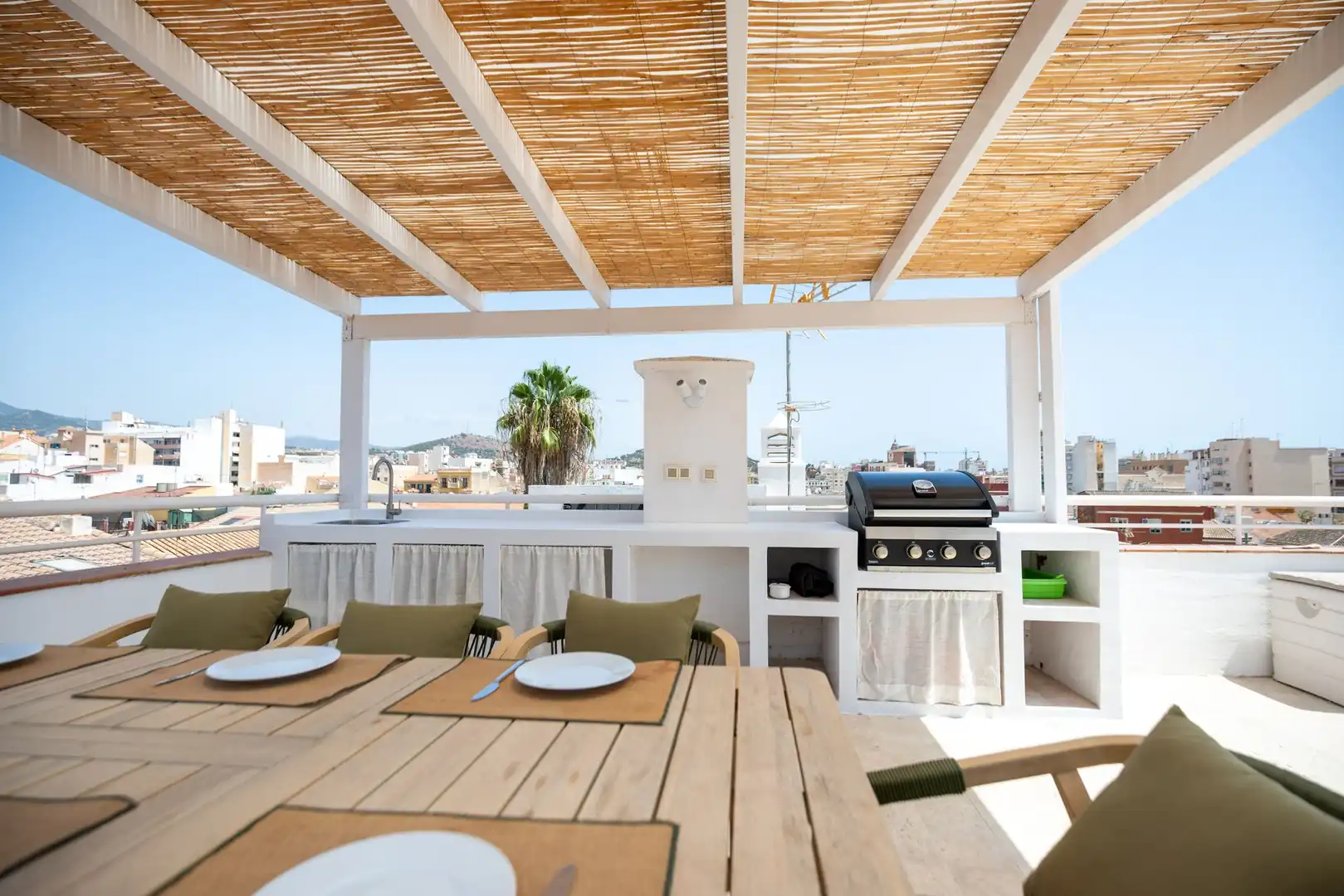 Terrace of Attic for rent in Málaga  with Terrace and Furnished