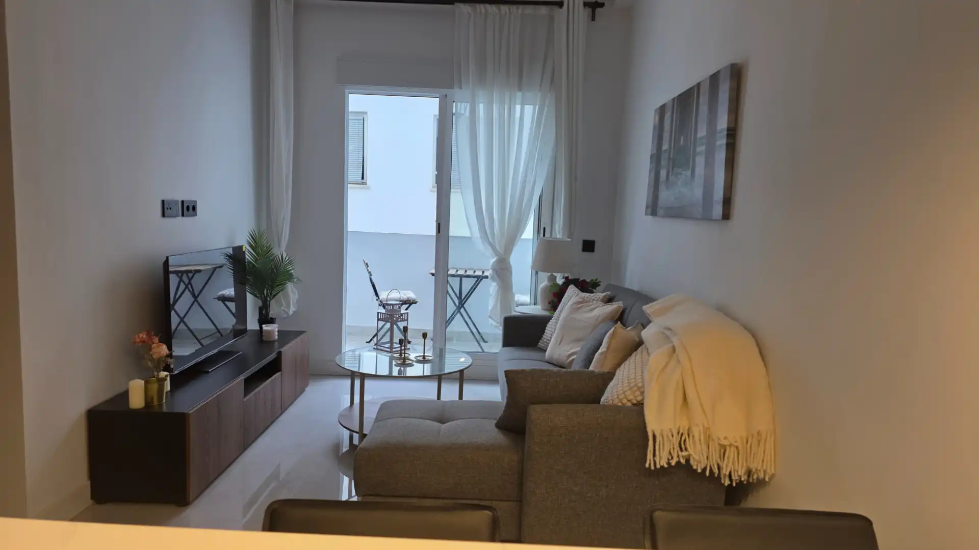Sala de estar de Piso en venta en Ubrique con Terraza y Amueblado