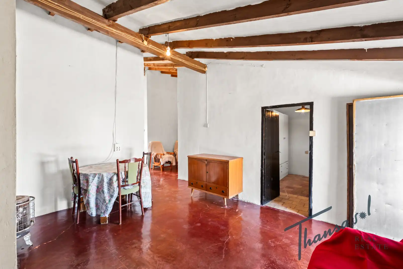 Menjador de Casa adosada en venda en Alicante / Alacant amb Aire condicionat, Jardí privat i Terrassa