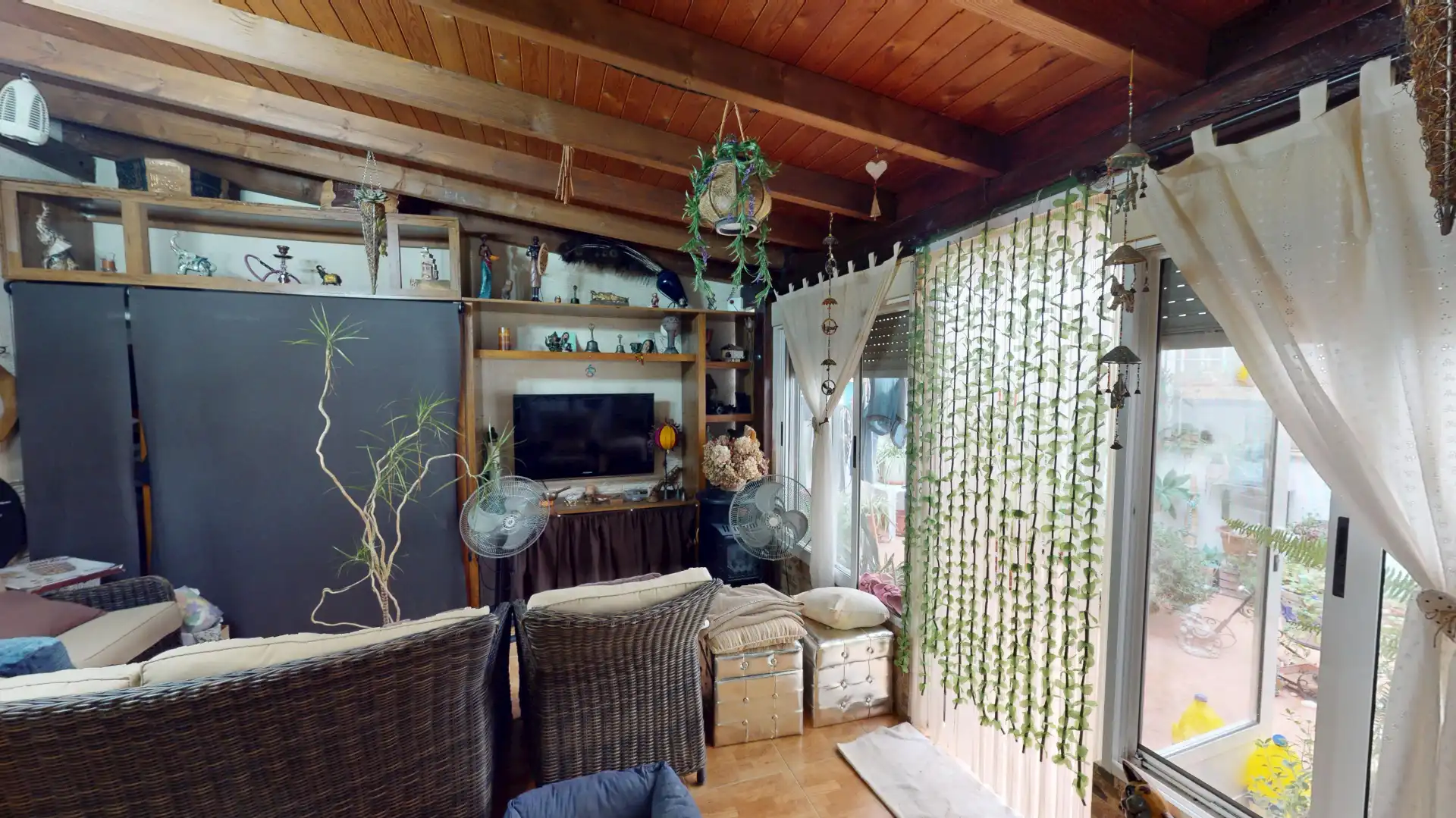 Living room of Flat for sale in Aspe  with Air Conditioner, Parquet flooring and Furnished