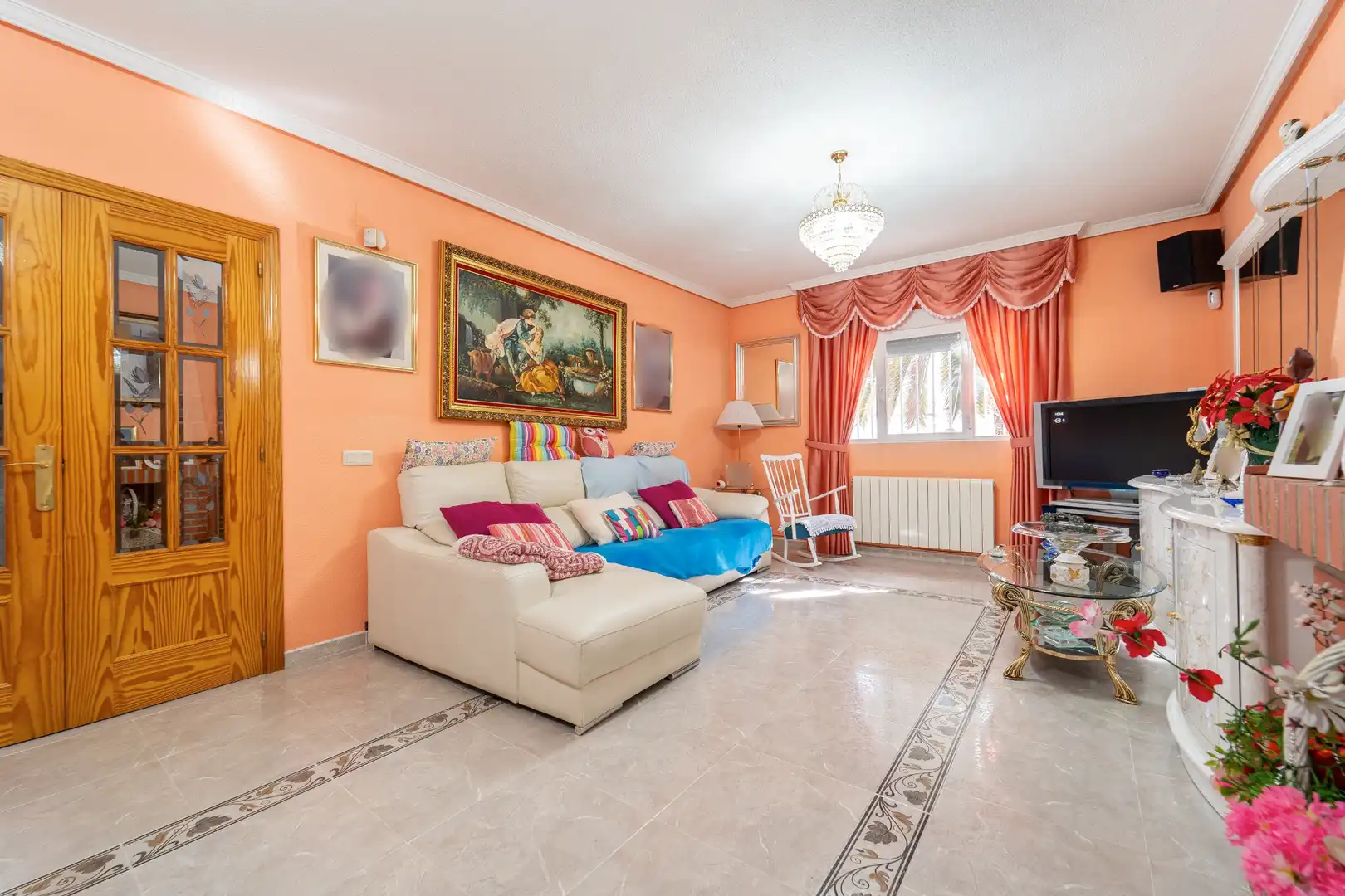 Sala de estar de Casa o chalet en venta en El Álamo con Aire acondicionado, Calefacción y Jardín privado