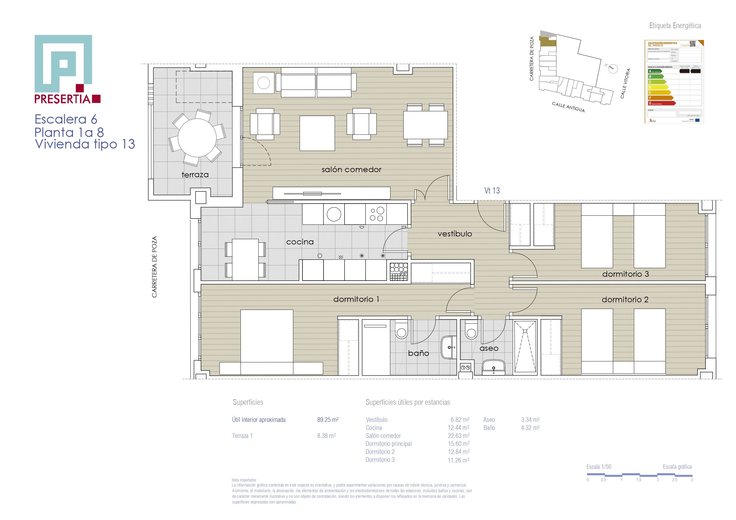 Flat for sale in Burgos Capital  with Heating, Parquet flooring and Terrace