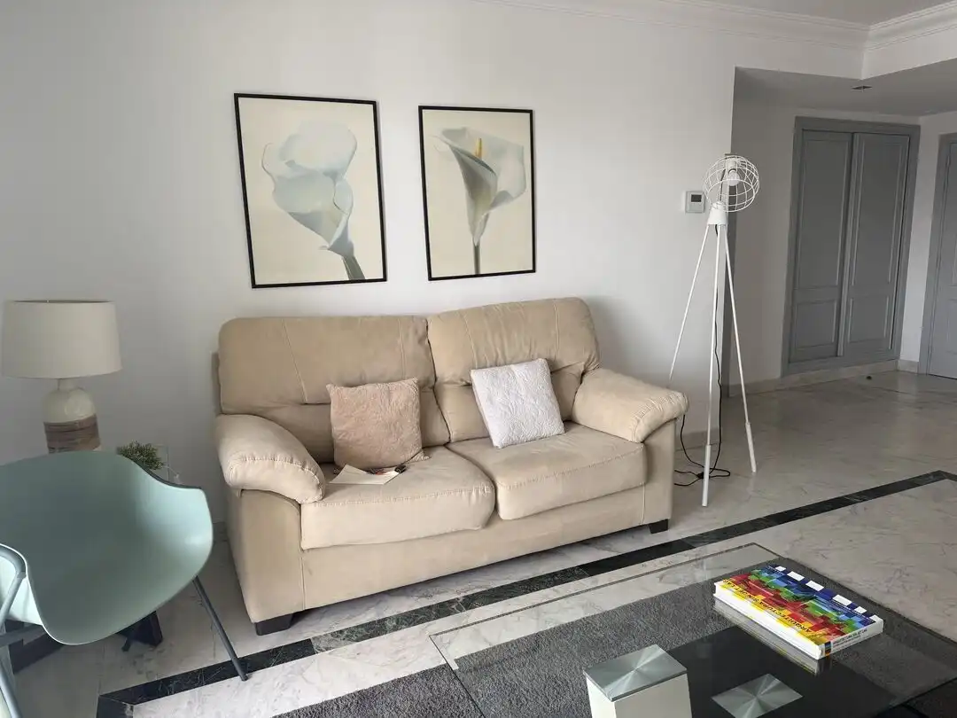 Living room of Flat for rent in Marbella  with Terrace