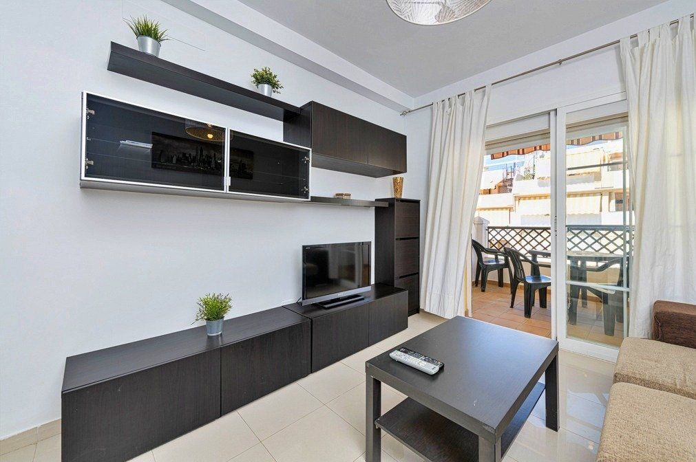 Living room of Flat to rent in Rincón de la Victoria  with Air Conditioner