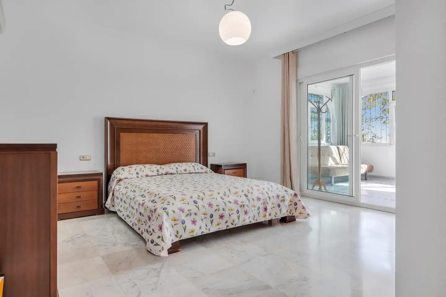 Bedroom of Houses for rent in Benalmádena  with Air Conditioner, Private garden and Swimming Pool
