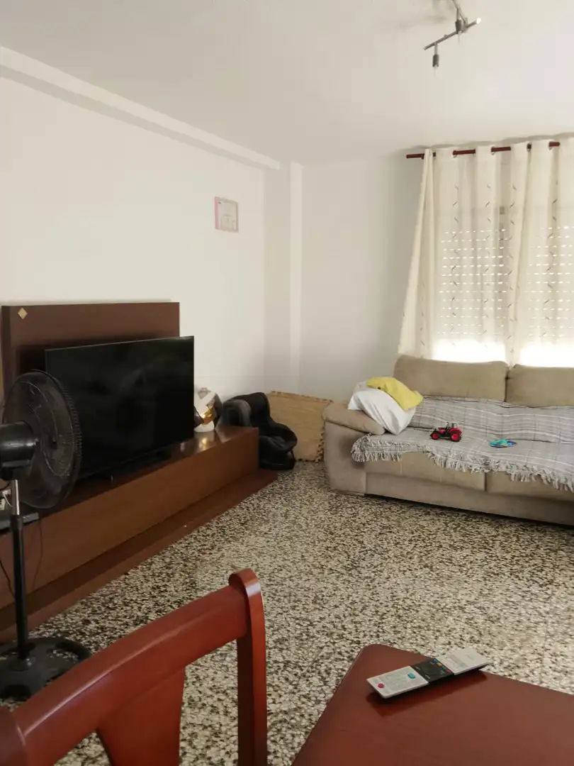 Sala d'estar de Pis en venda en Elche / Elx amb Terrassa, Moblat i Balcó