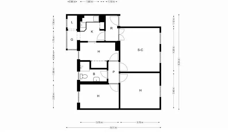 Flat for sale in Manresa  with Heating