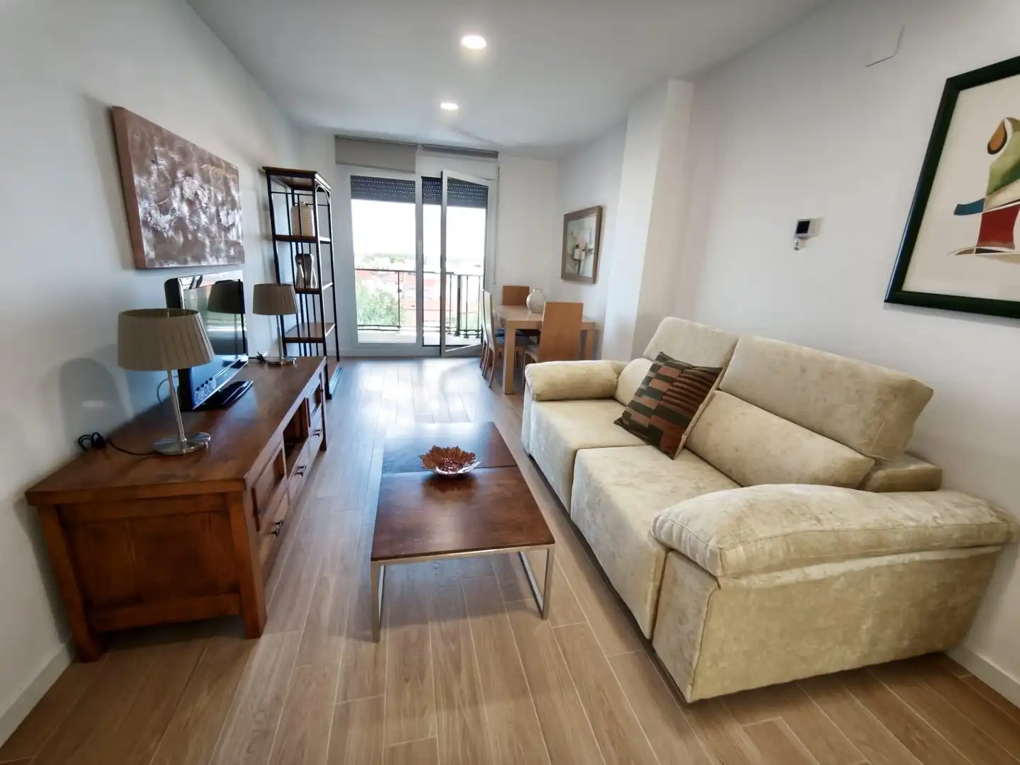 Living room of Flat for rent in Albacete  with Air Conditioner, Heating and Storage room