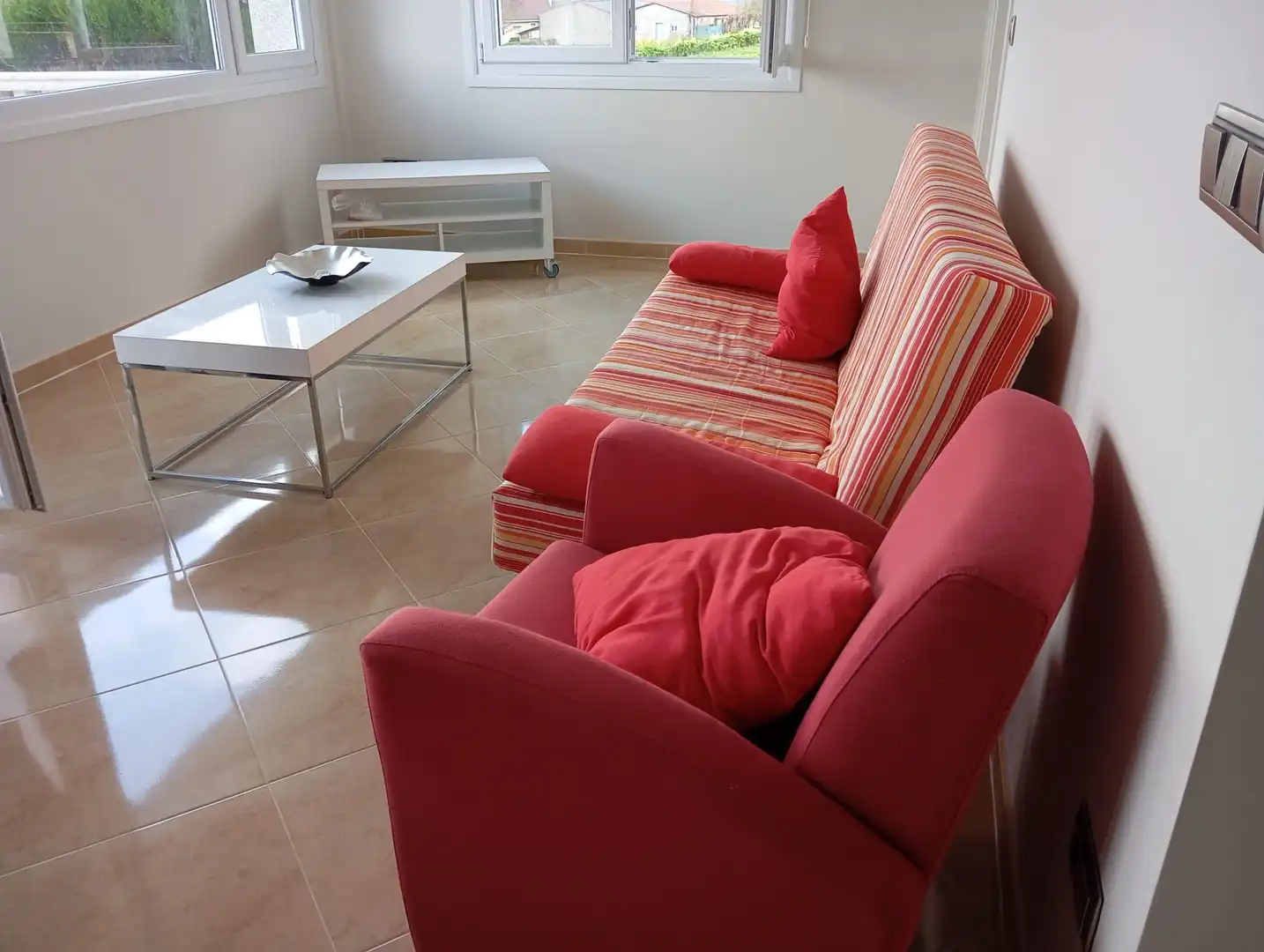 Living room of Houses for sale in Carballo  with Heating, Furnished and Oven