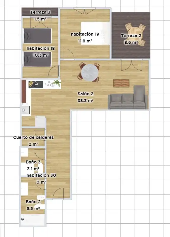 Piso con terraza en venta en Carrer de Catalunya, imagen 5