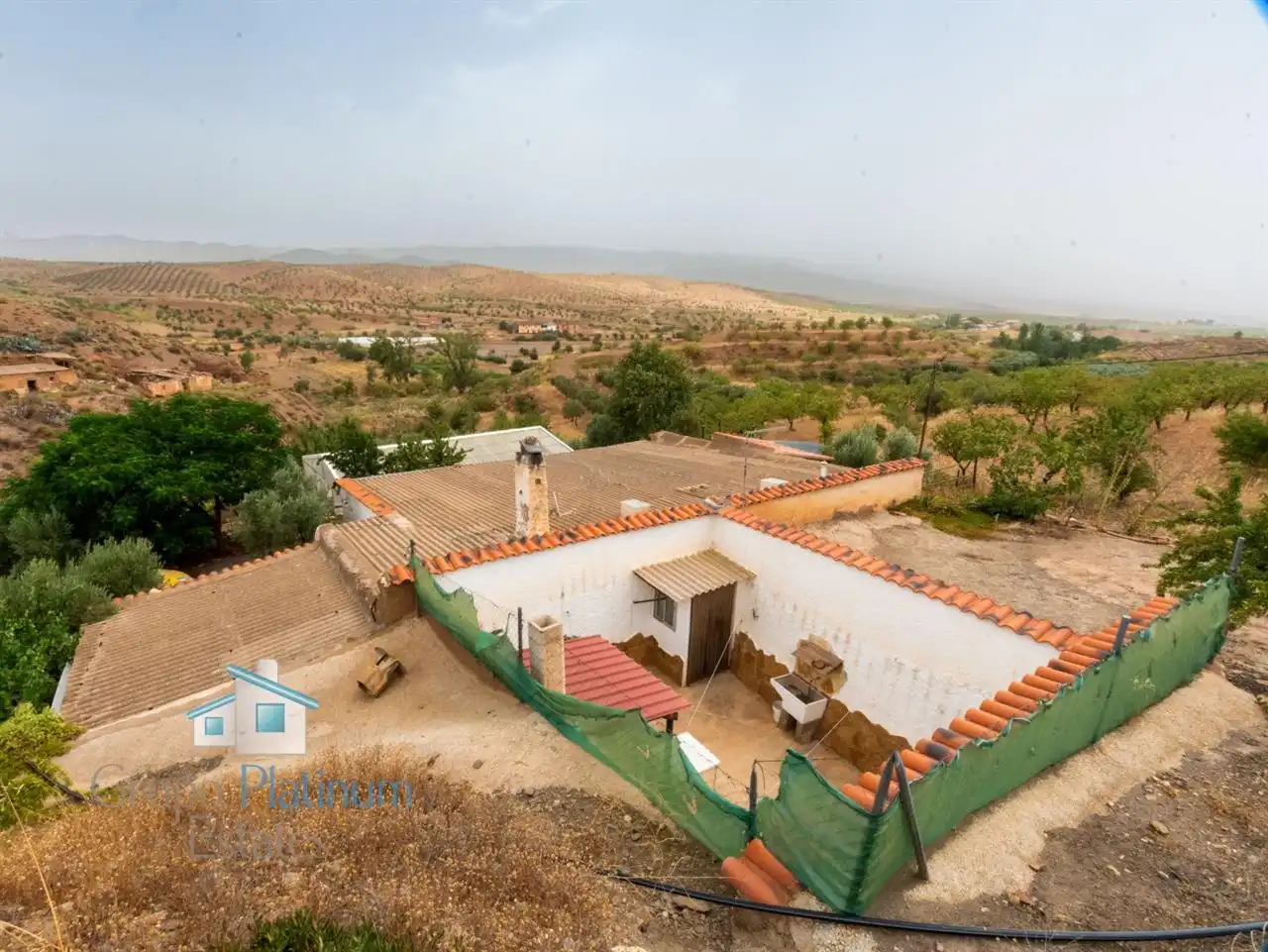 Vista exterior de Casa o chalet en venta en Huéneja con Jardín privado, Trastero y Piscina
