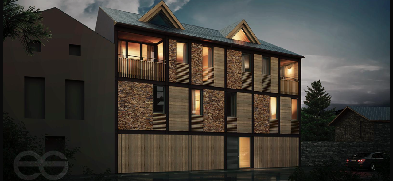 Exterior view of Apartment for sale in Alp  with Heating, Parquet flooring and Terrace