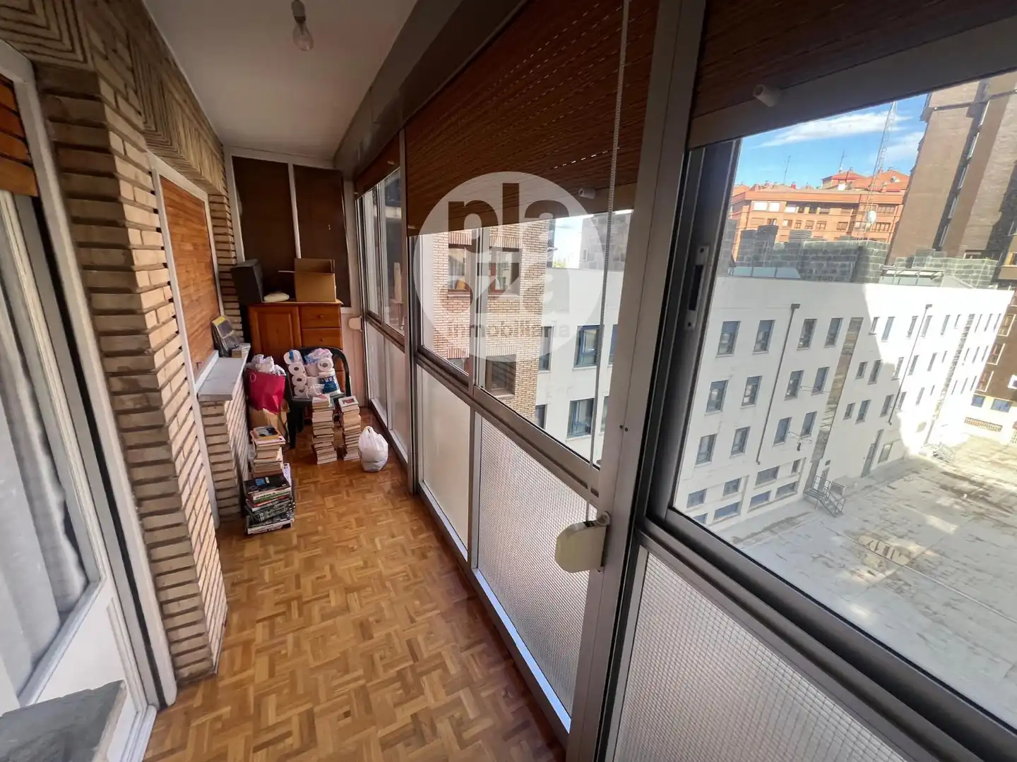 Balcony of Flat for sale in Burgos  with Heating, Terrace and Storage room