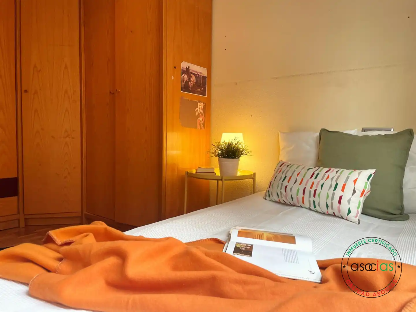 Schlafzimmer von Wohnung zum Verkauf in Gijón  mit Heizung, Parkett und Abstellraum
