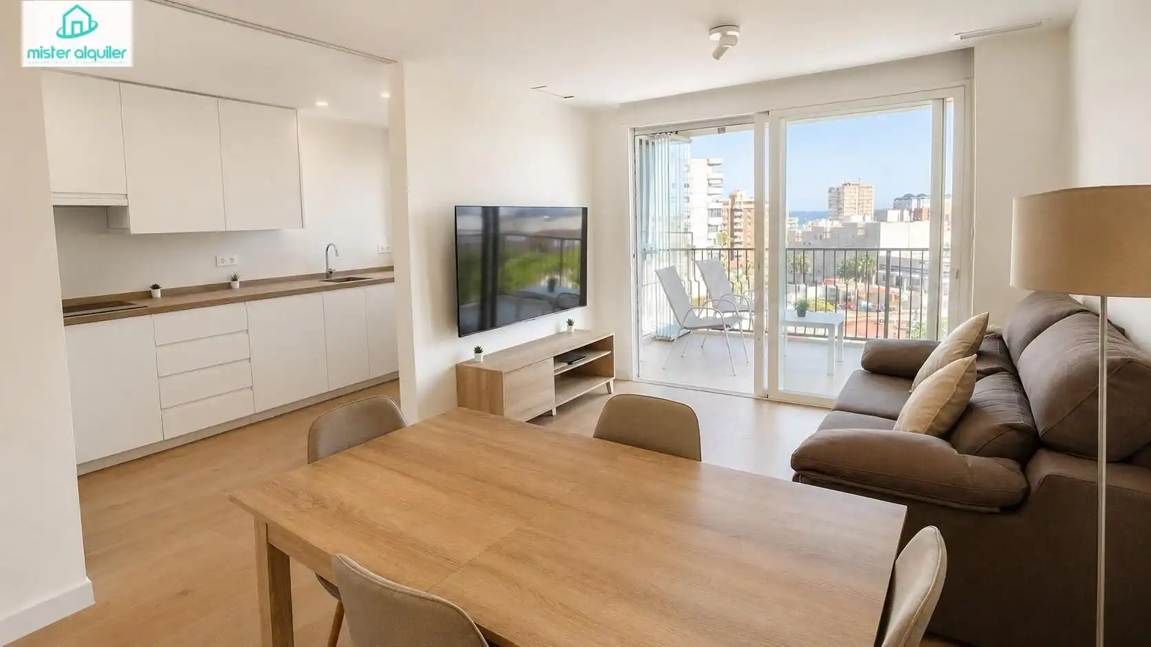 Living room of Apartments for rent in El Campello  with Air Conditioner, Heating and Terrace