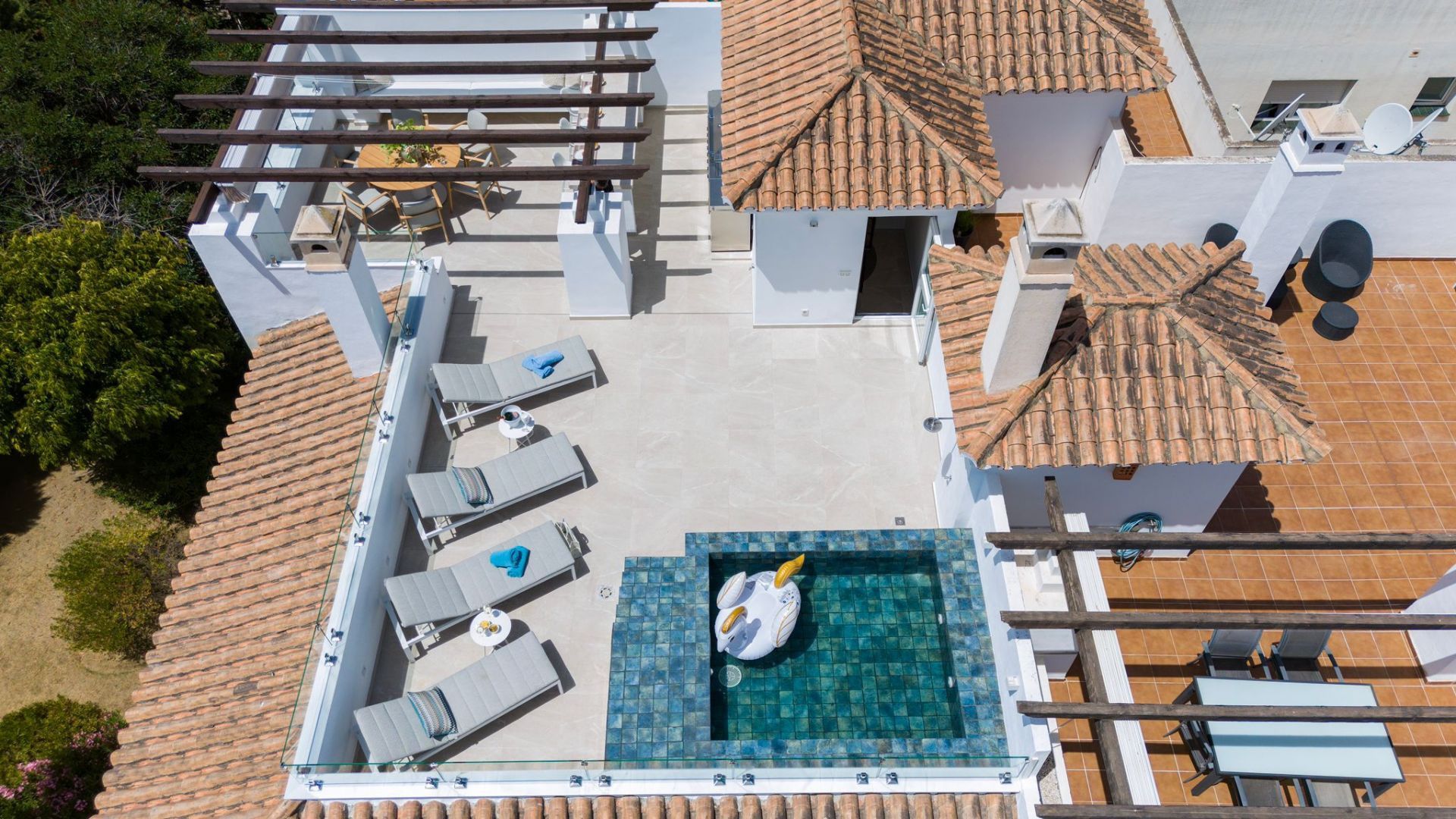 Terrace of Attic for sale in Marbella  with Air Conditioner, Terrace and Swimming Pool