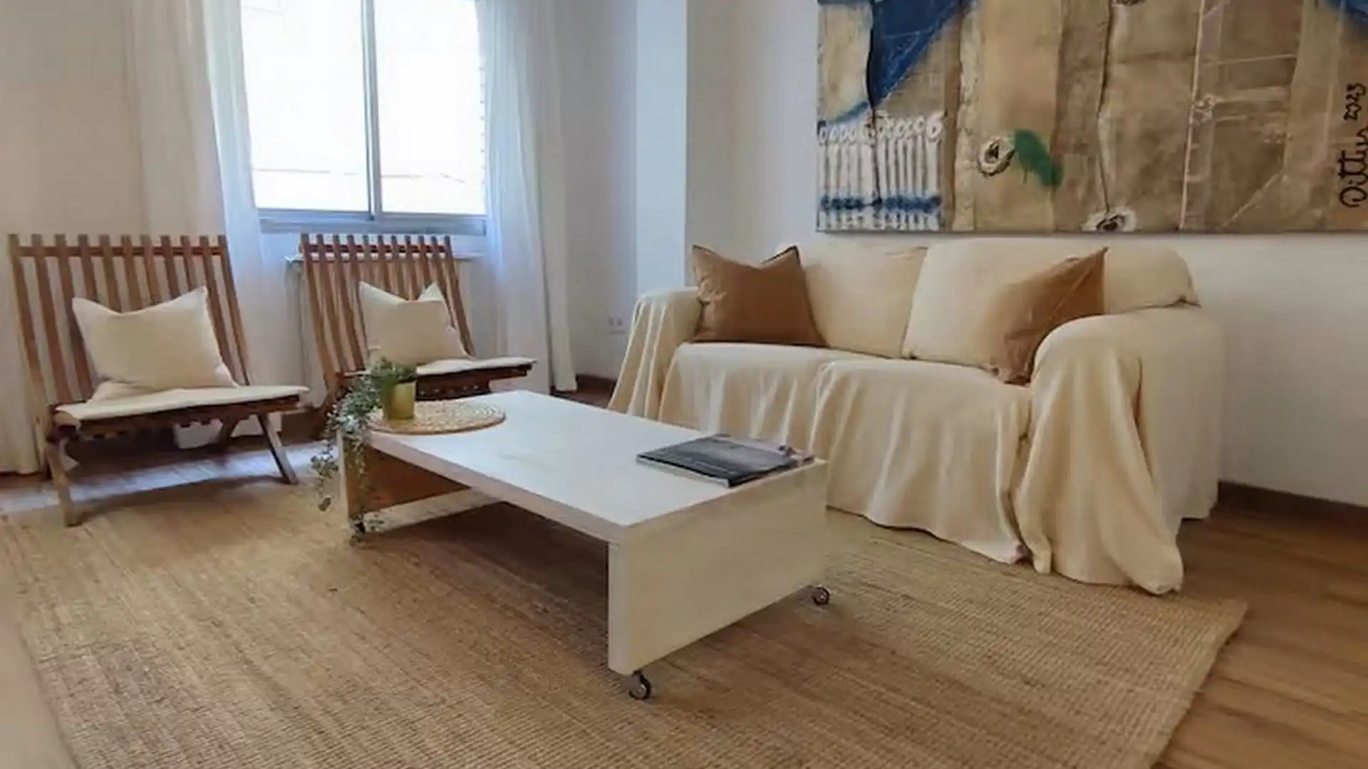 Living room of Apartments for rent in Fraga  with Air Conditioner, Heating and Private garden