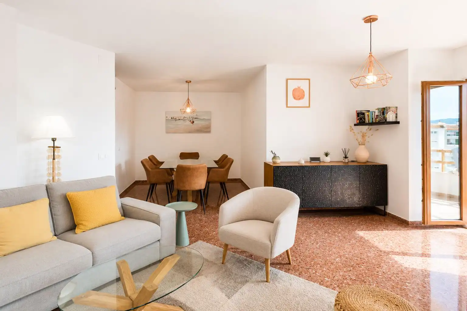 Living room of Apartments for sale in Jávea / Xàbia  with Air Conditioner, Furnished and Balcony