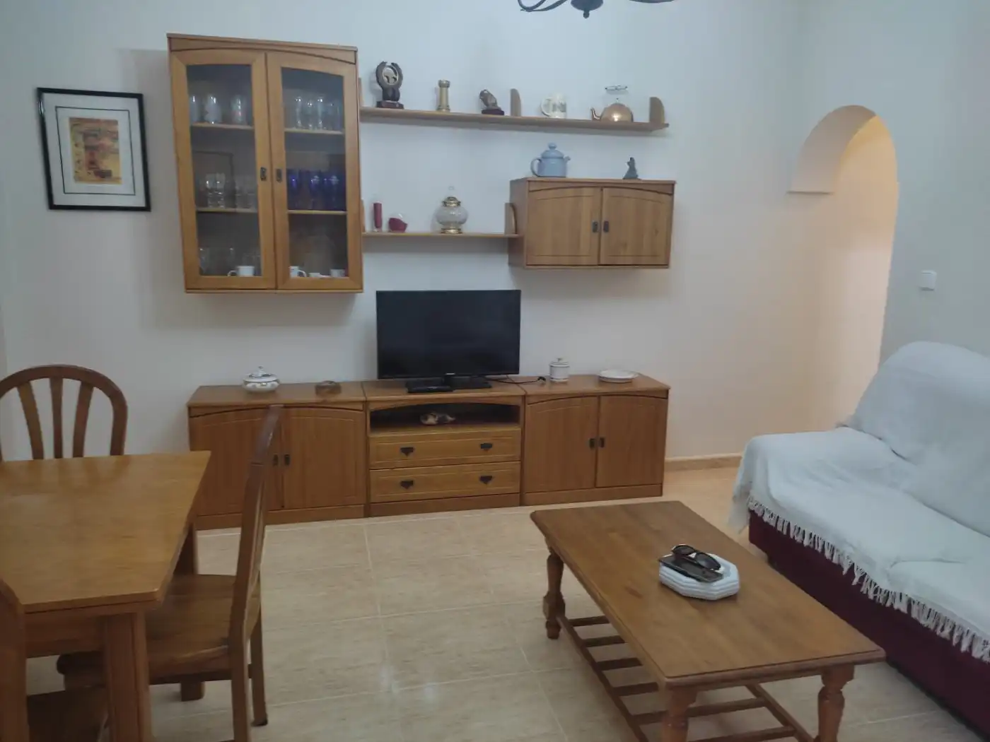 Sala de estar de Piso de alquiler en Cartagena con Aire acondicionado, Calefacción y Amueblado