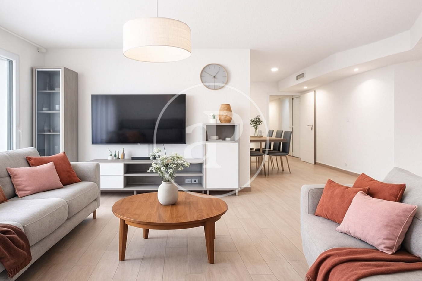 Living room of Flat for sale in  Valencia Capital  with Air Conditioner, Heating and Balcony