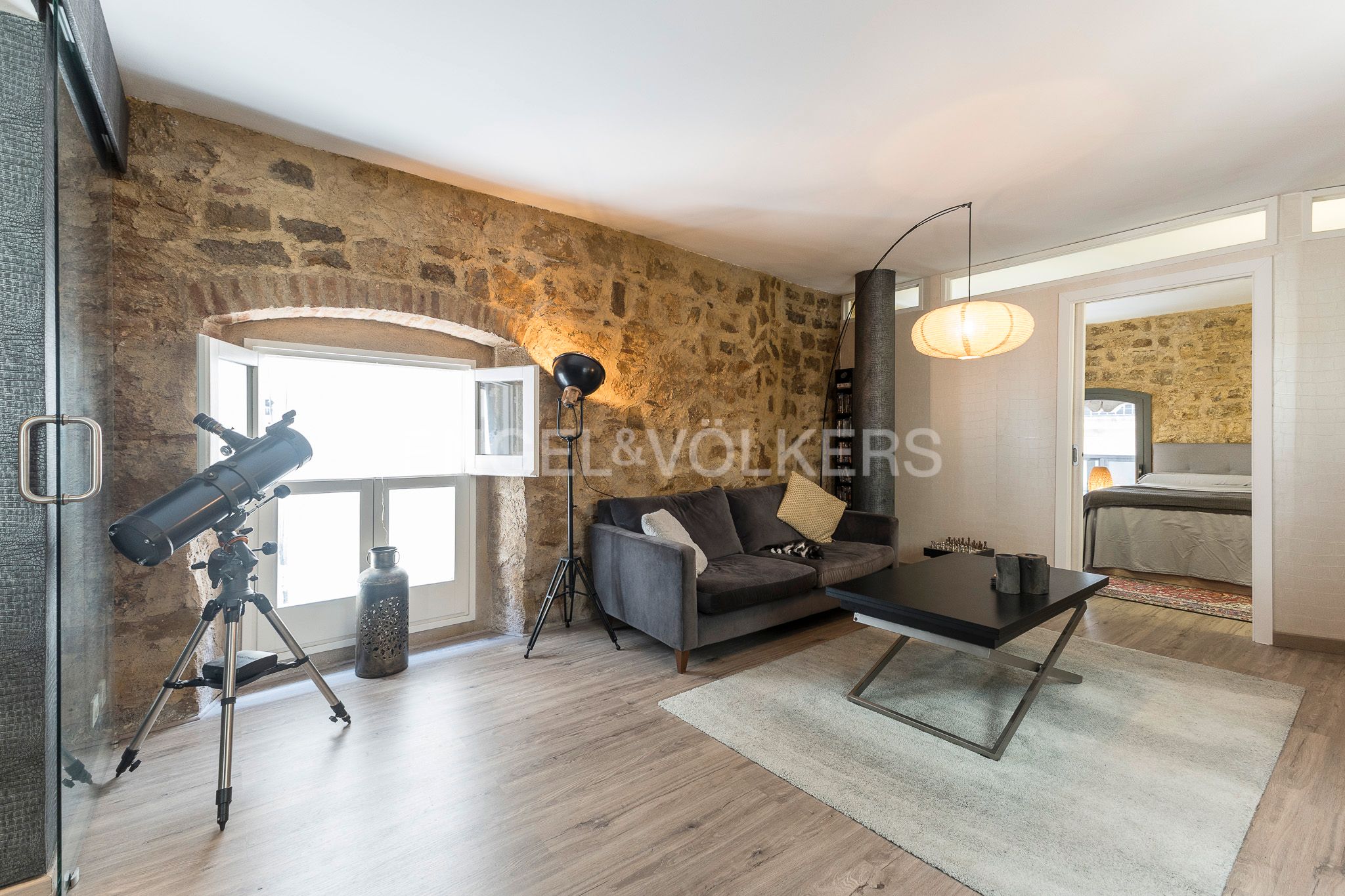 Living room of Apartment for sale in  Barcelona Capital  with Air Conditioner and Heating
