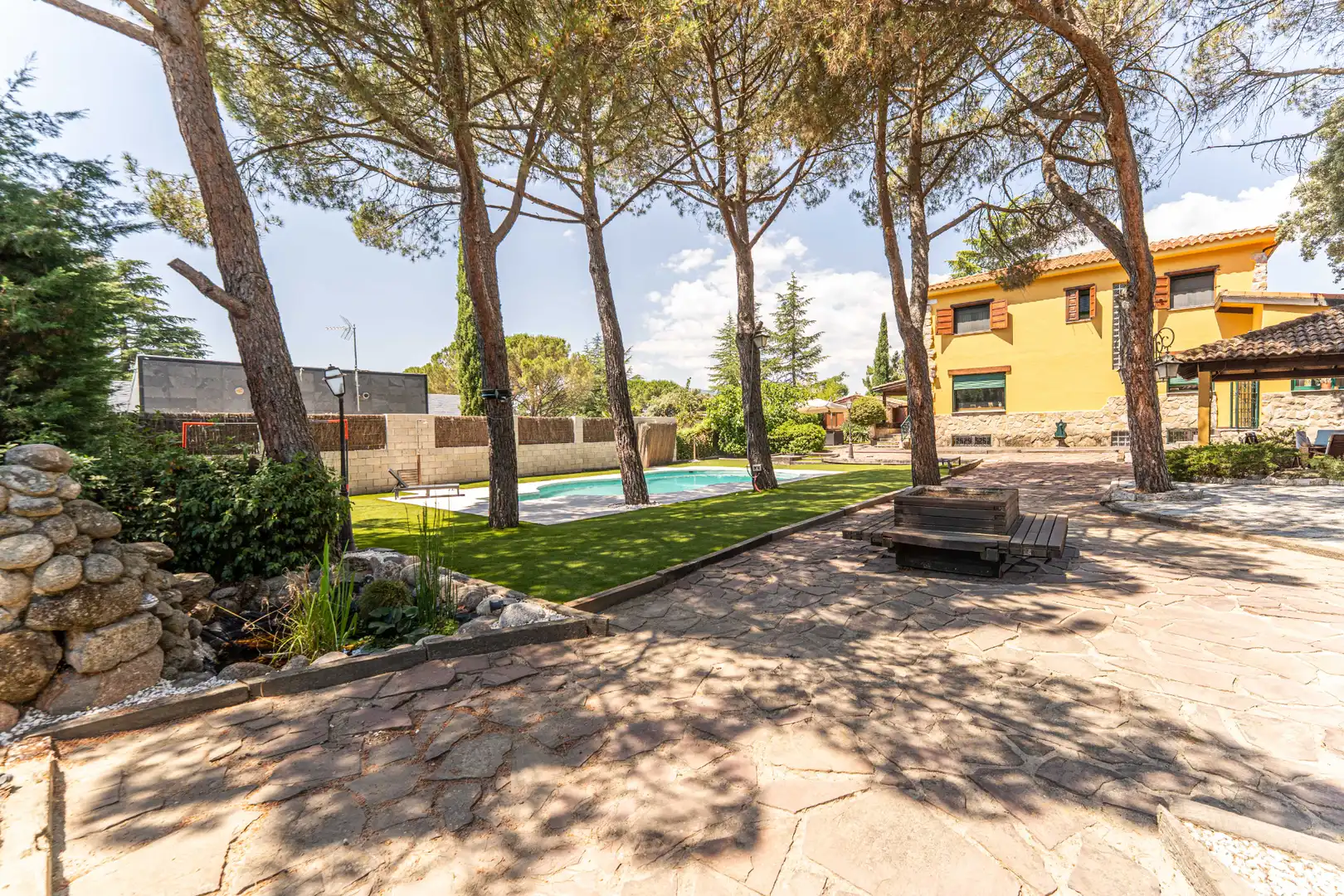 Jardí de Casa o xalet en venda en Alpedrete amb Calefacció, Jardí privat i Terrassa
