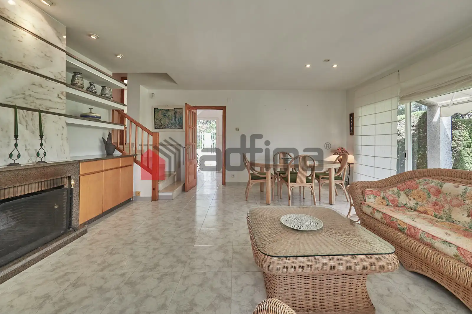 Sala de estar de Casa adosada en venta en Altafulla con Jardín privado, Amueblado y Piscina comunitaria