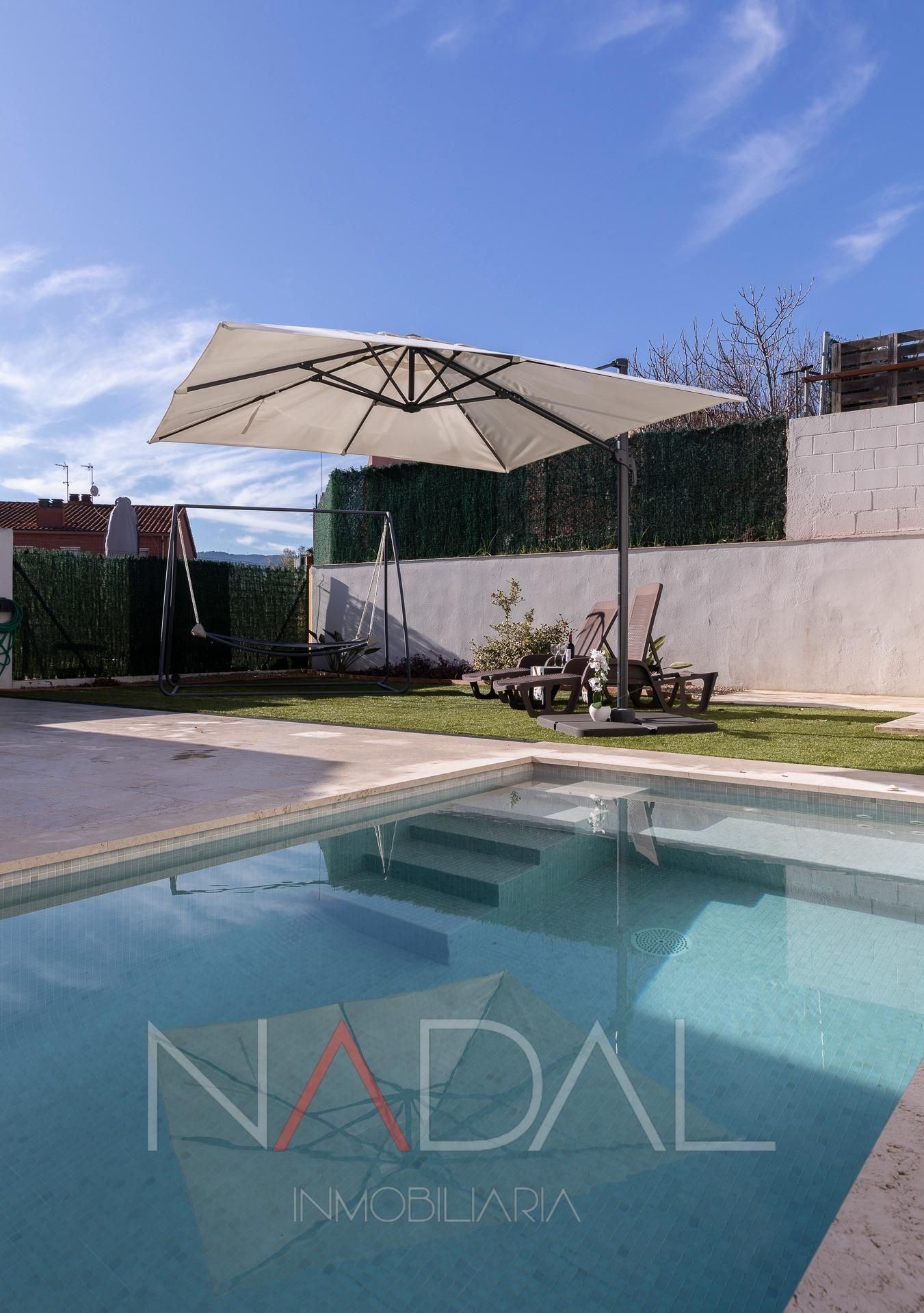 Swimming pool of Single-family semi-detached for sale in Martorell  with Air Conditioner, Private garden and Terrace