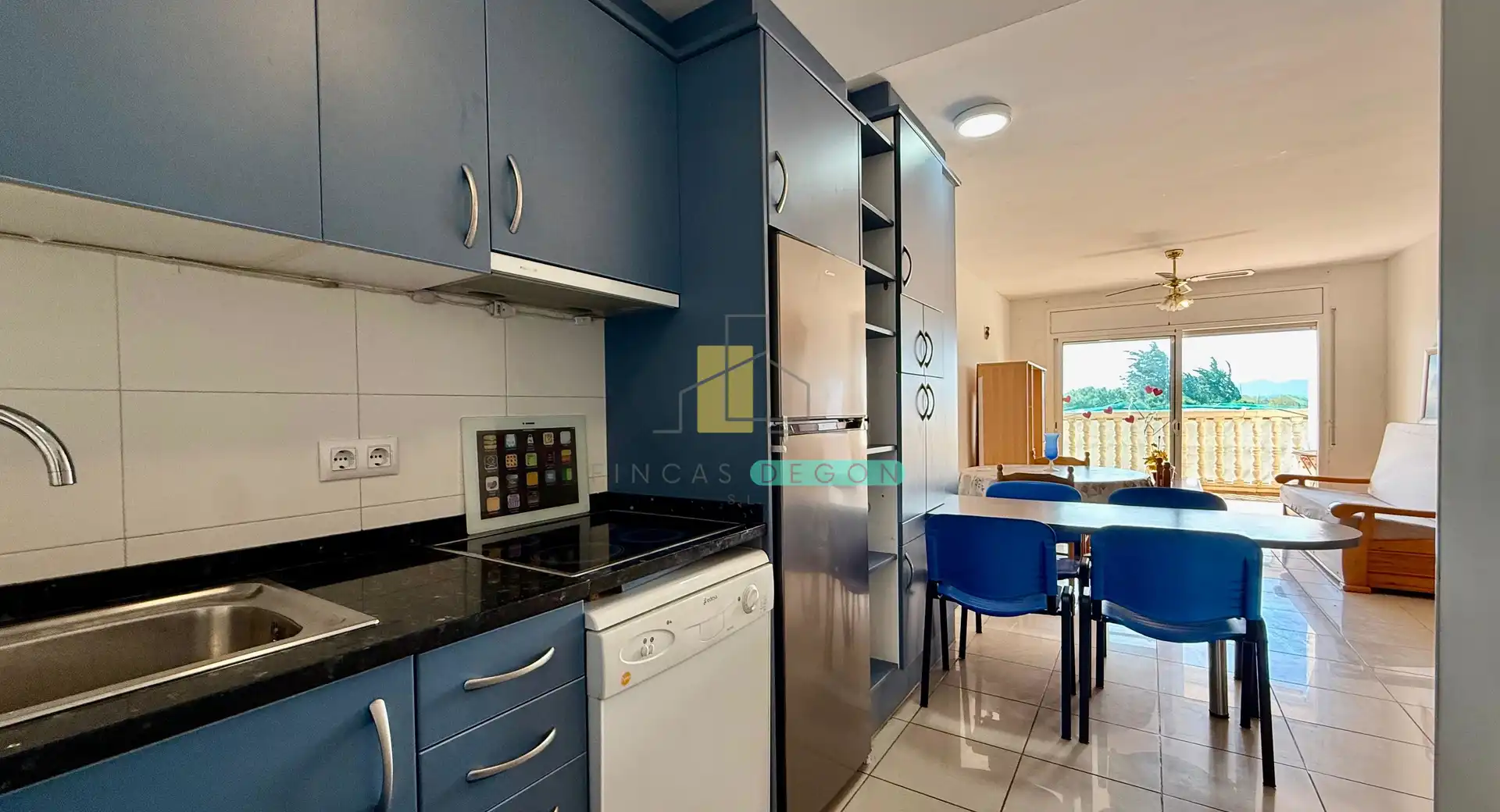 Cocina de Apartamento en venta en Empuriabrava con Calefacción, Terraza y Amueblado