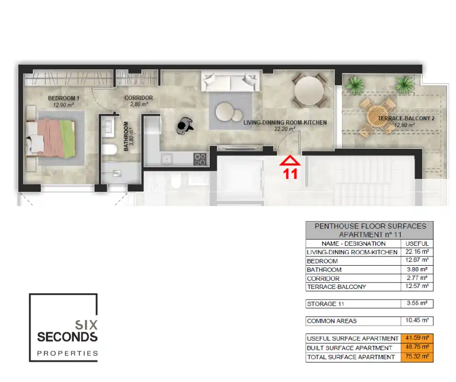 Ático con piscina en venta en Playa del Acequión, Náufragos y Rocío del Mar, imagen 2