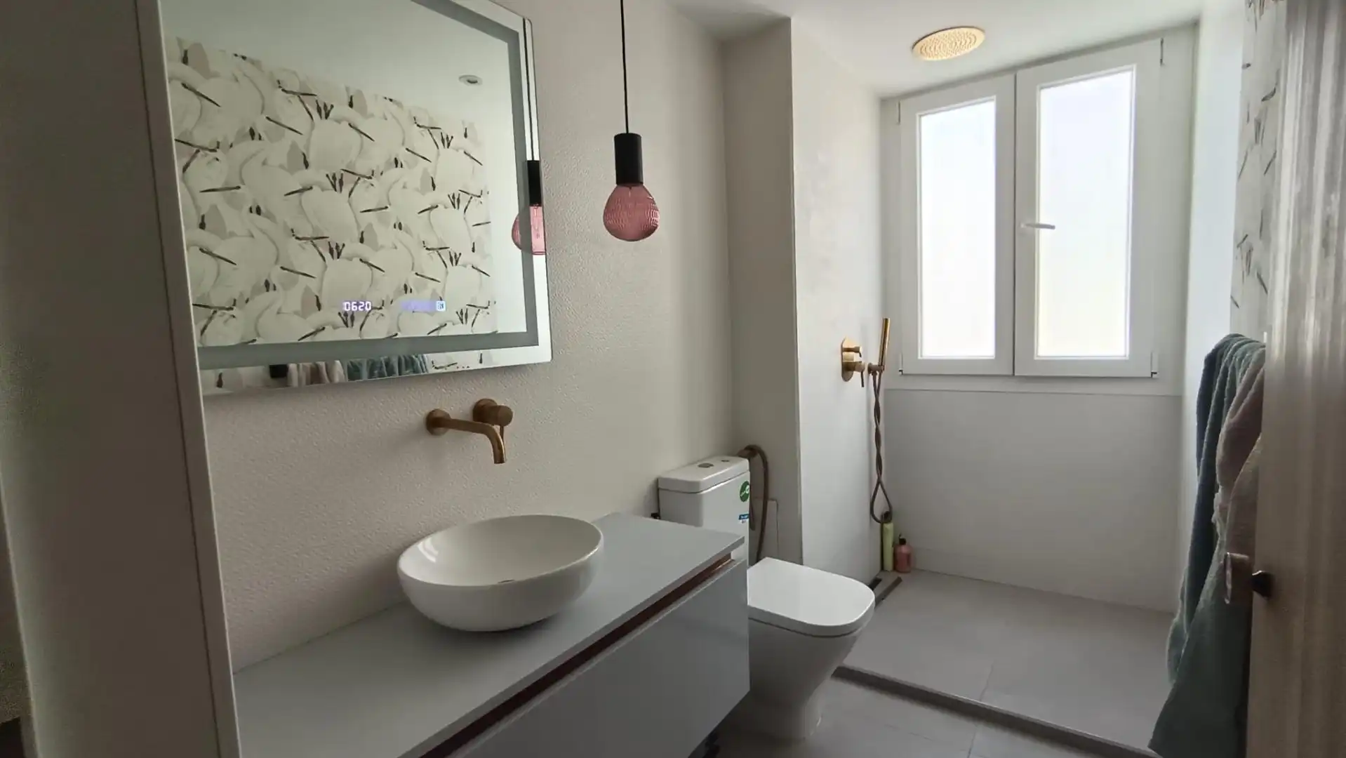 Bathroom of Flat for sale in Málaga  with Air Conditioner, Private garden and Terrace