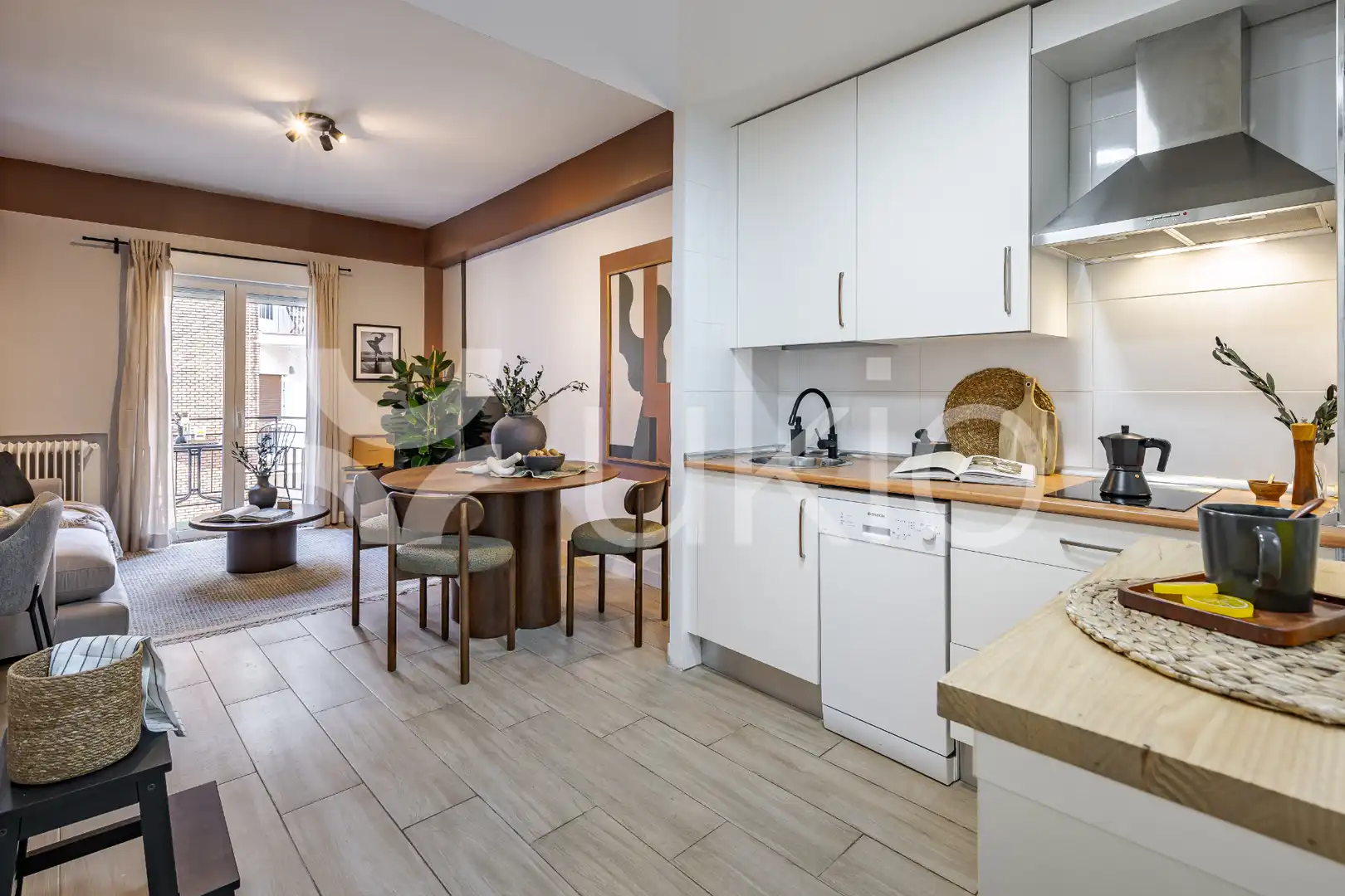 Kitchen of Apartments for rent in Madrid  with Air Conditioner, Heating and Furnished