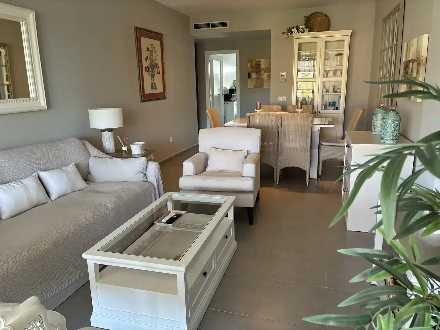 Esszimmer von Wohnung zur Miete in Jávea / Xàbia mit Klimaanlage, Terrasse und Schwimmbad