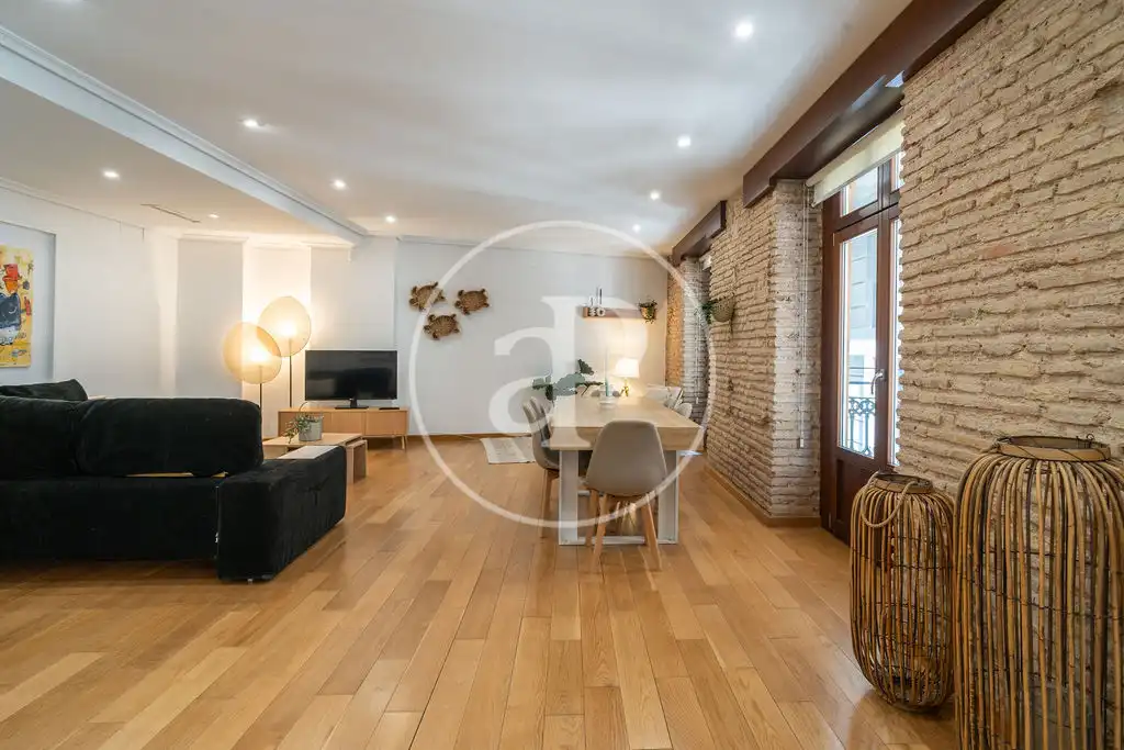 Sala de estar de Piso de alquiler en Valencia con Aire acondicionado, Calefacción y Terraza