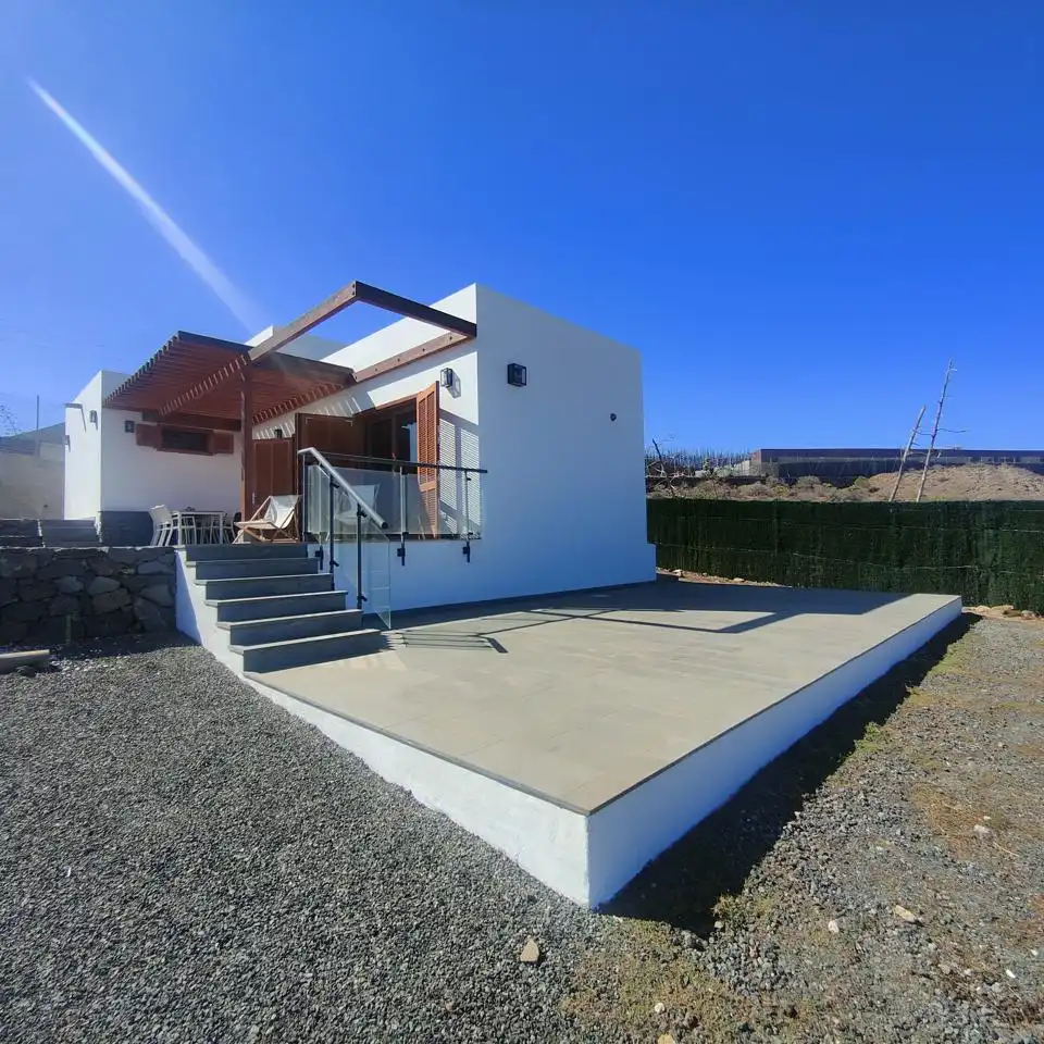 Vista exterior de Casa o chalet en venta en Telde con Jardín privado, Parquet y Terraza