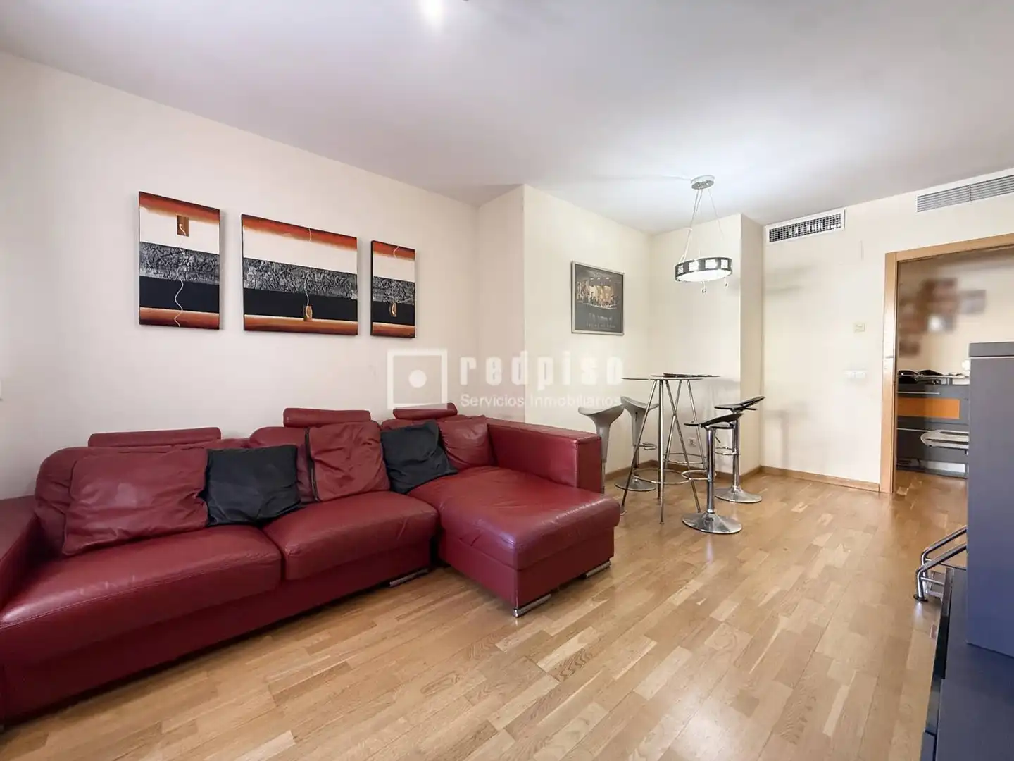 Wohnzimmer von Wohnung zum Verkauf in Málaga mit Privatgarten, Parkett und Schwimmbad