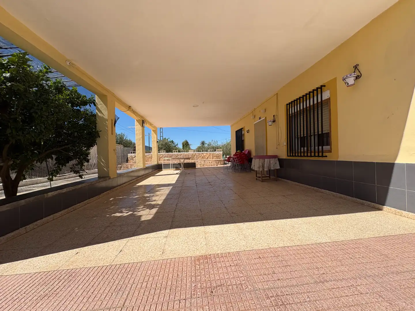 Terraza de Finca rústica en venta en Onil con Jardín privado, Trastero y Piscina