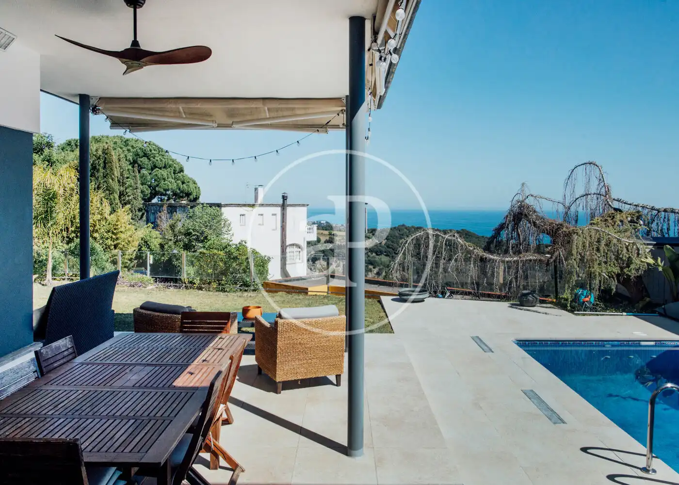 Terraza de Casa o chalet de alquiler en Sant Vicenç de Montalt con Aire acondicionado, Calefacción y Jardín privado