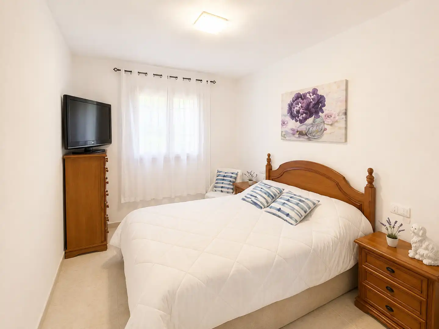 Schlafzimmer von Erdgeschoss zum Verkauf in Santa Margalida mit Klimaanlage, Heizung und Privatgarten