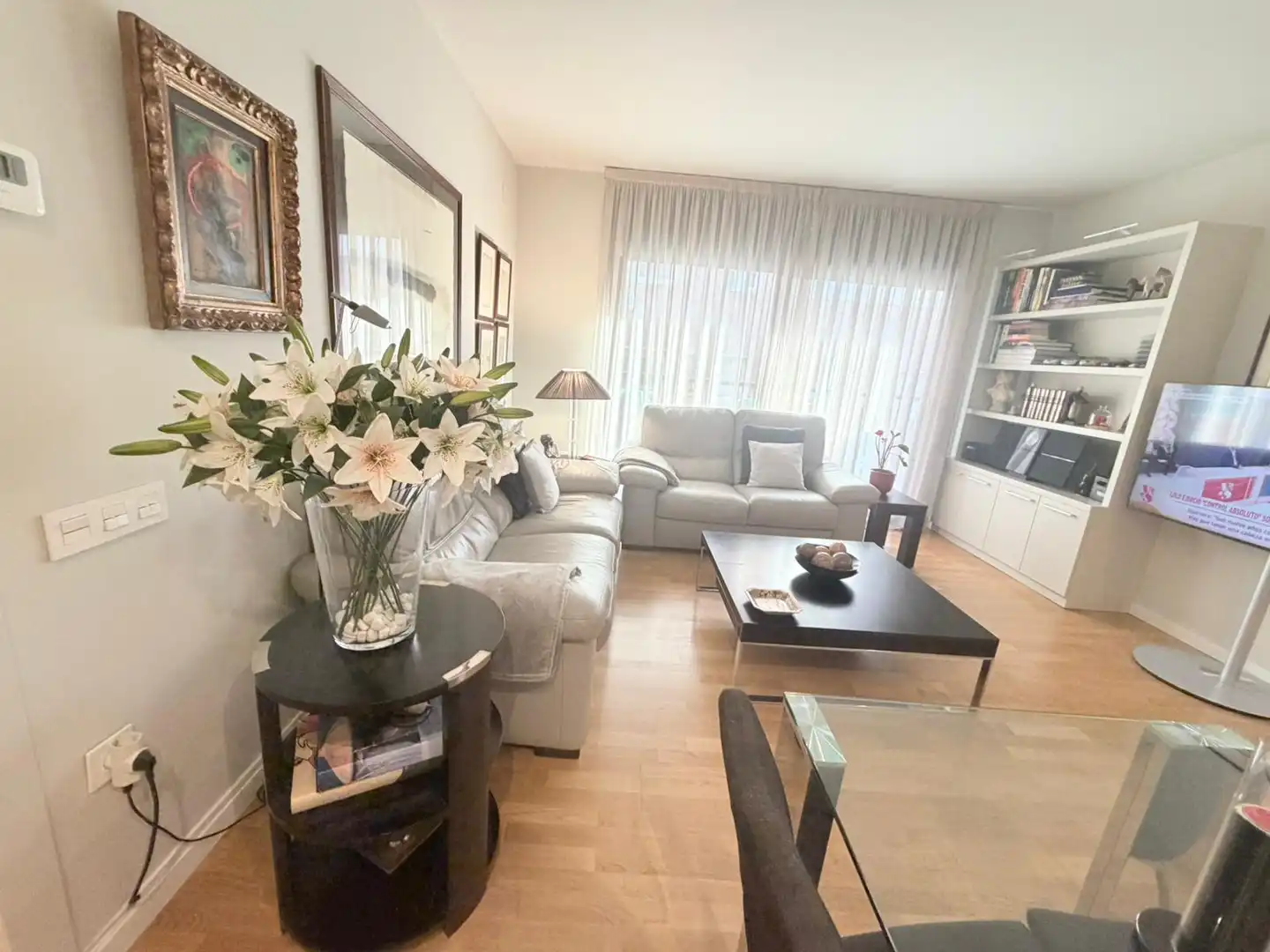 Sala d'estar de Pis en venda en Terrassa amb Aire condicionat, Calefacció i Parquet
