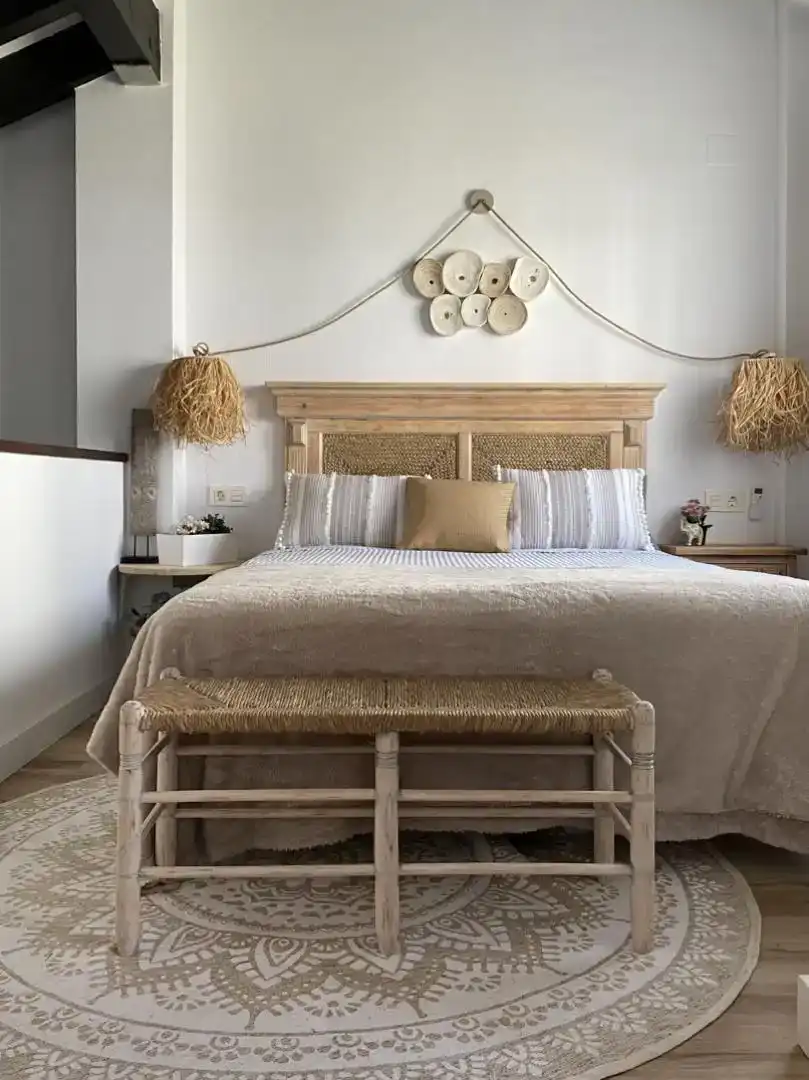 Schlafzimmer von Wohnung zur Miete in El Ronquillo mit Klimaanlage, Parkett und Möbliert