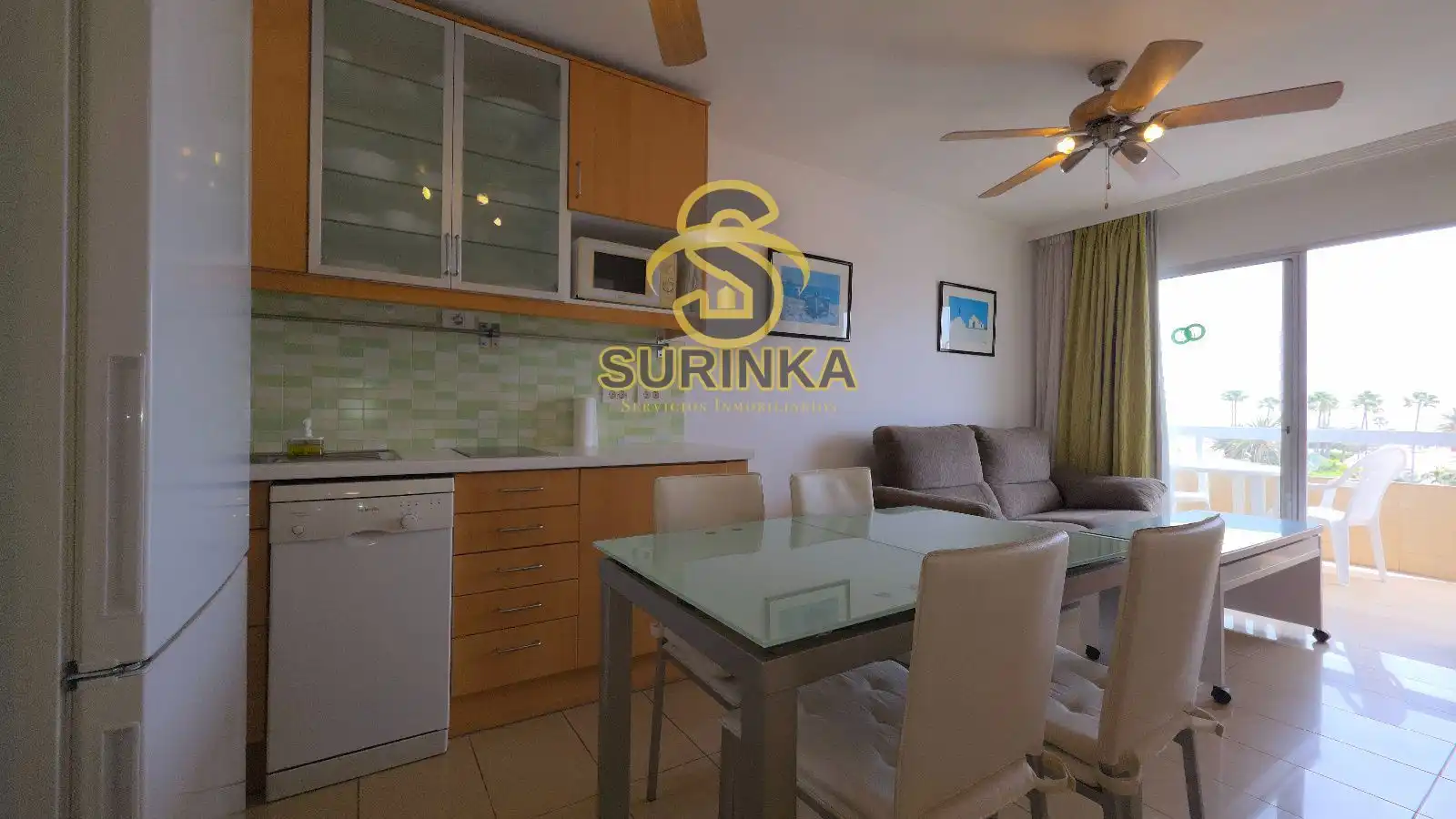 Kitchen of Flat for rent in San Bartolomé de Tirajana  with Terrace, Swimming Pool and Furnished