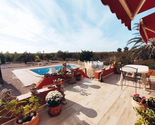 Terrasse von Country house zum verkauf in San Miguel de Salinas mit Klimaanlage, Terrasse und Schwimmbad