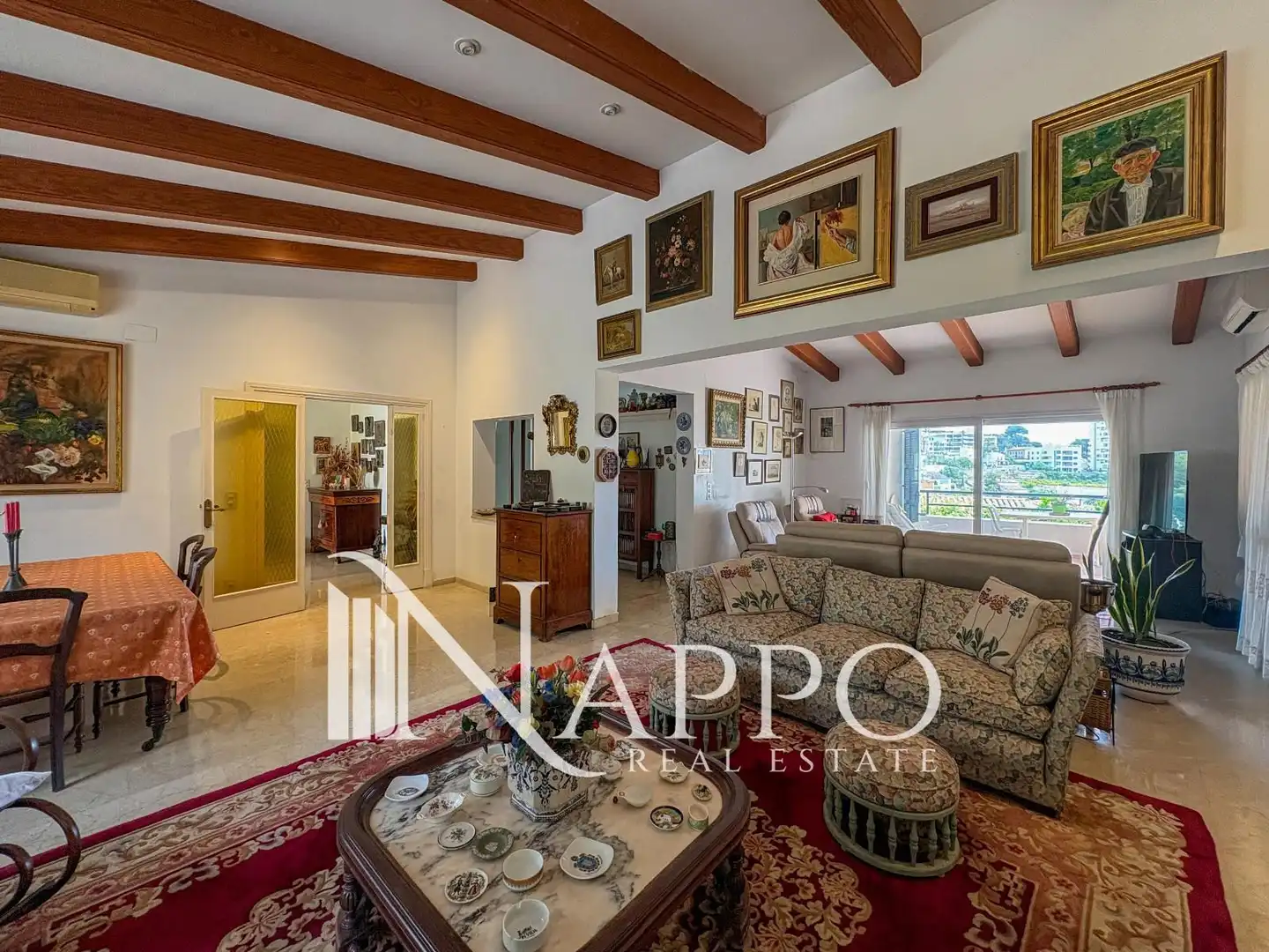 Sala de estar de Casa o chalet en venta en  Palma de Mallorca con Aire acondicionado, Piscina y Amueblado