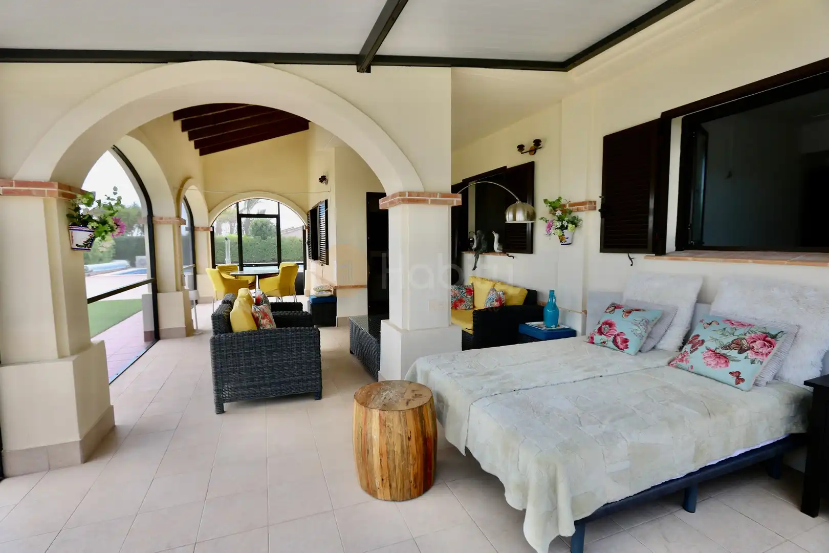 Terraza de Casa o chalet en venta en Fuente Álamo de Murcia con Aire acondicionado, Calefacción y Jardín privado