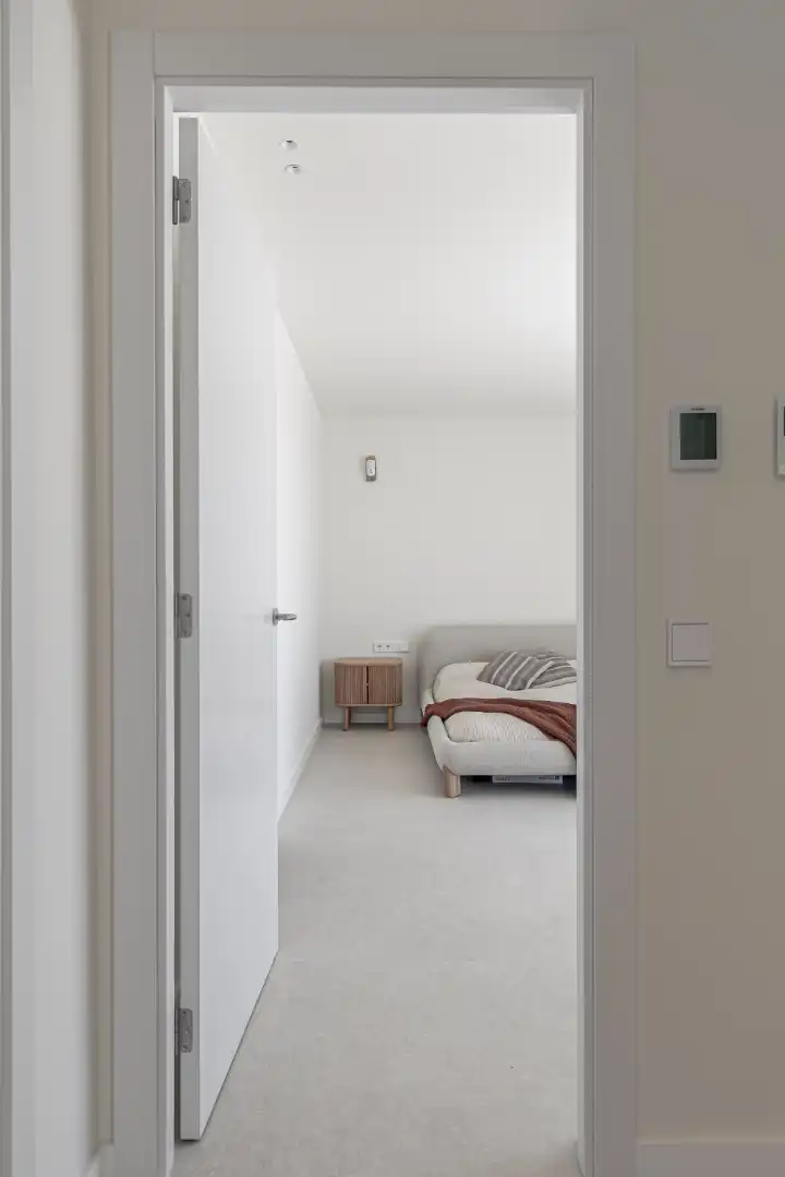 Schlafzimmer von Haus oder Chalet zum Verkauf in Sitges mit Klimaanlage, Heizung und Privatgarten