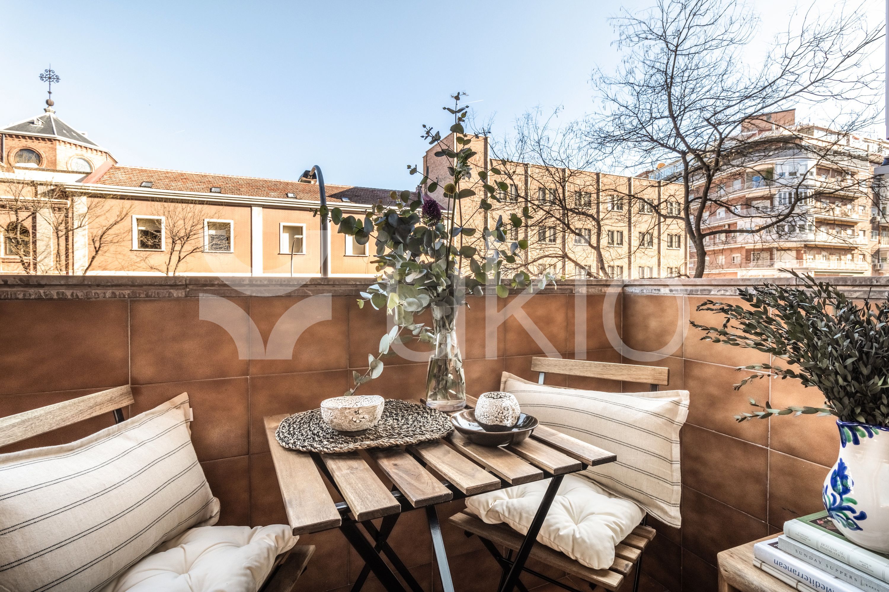 Terrace of Apartment to rent in  Madrid Capital  with Air Conditioner, Furnished and Oven